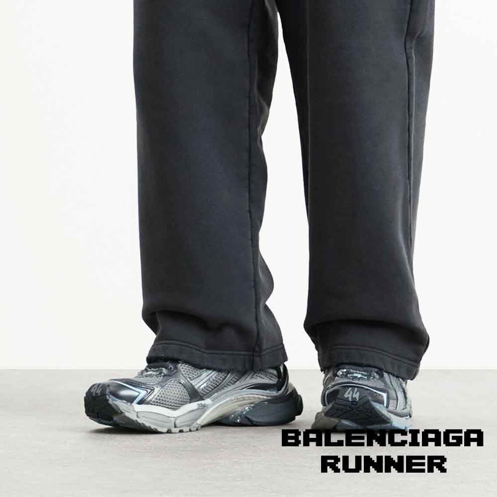 کفش کتونی بالنسیاگا رانر خاکستری طوسی آبی Balenciaga Runner Grey/Navy/Light Blue — تصویر ۶
