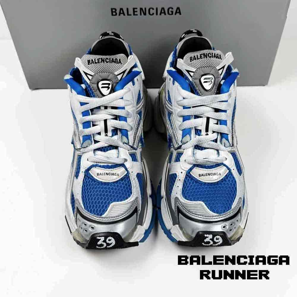 کفش کتونی بالنسیاگا رانر آبی سفید Balenciaga Runner Blue White — تصویر ۲