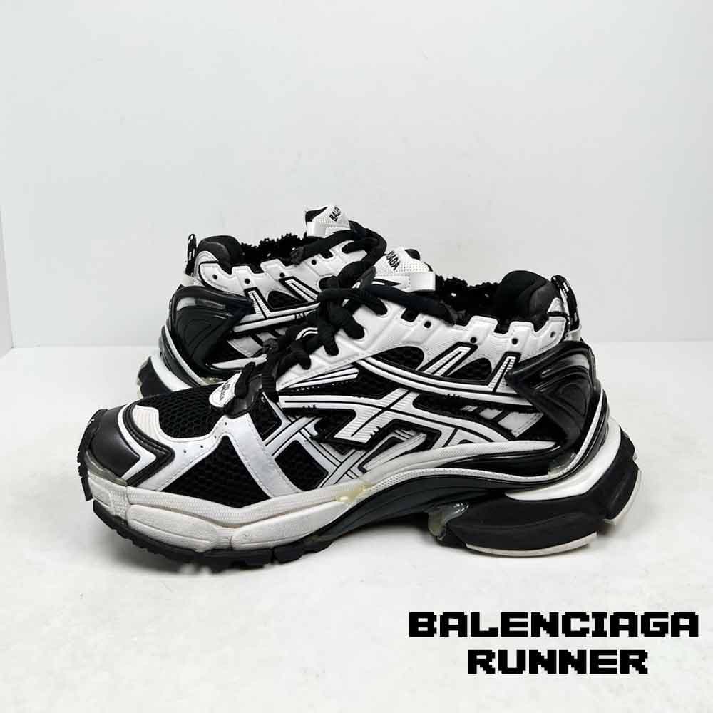 کفش کتونی بالنسیاگا رانر سفید مشکی Balenciaga Runner Black and White — تصویر ۲