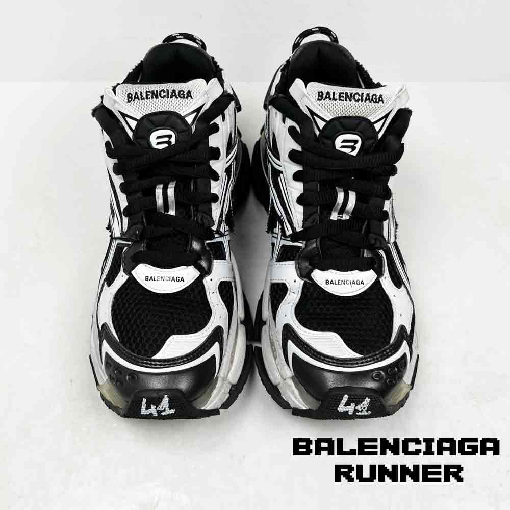 کفش کتونی بالنسیاگا رانر سفید مشکی Balenciaga Runner Black and White — تصویر ۴