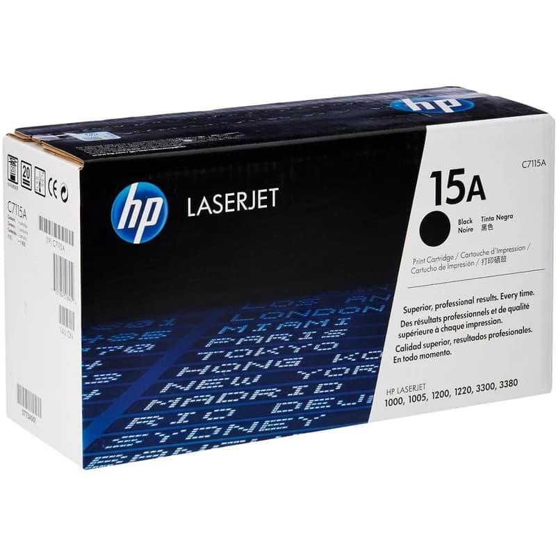 کارتریج تونر مشکی HP 15A (C7115A) مناسب پرینترهای HP LaserJet 1000، 1005، 1200، 1220 و 3300