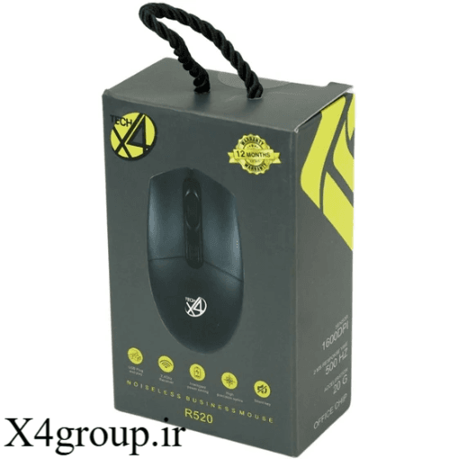 ماوس بی‌سیم X4Tech R520 Silent با کلیک بی‌صدا — تصویر ۶
