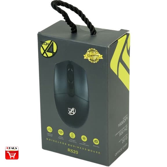 ماوس بی‌سیم X4Tech R520 Silent با کلیک بی‌صدا — تصویر ۹