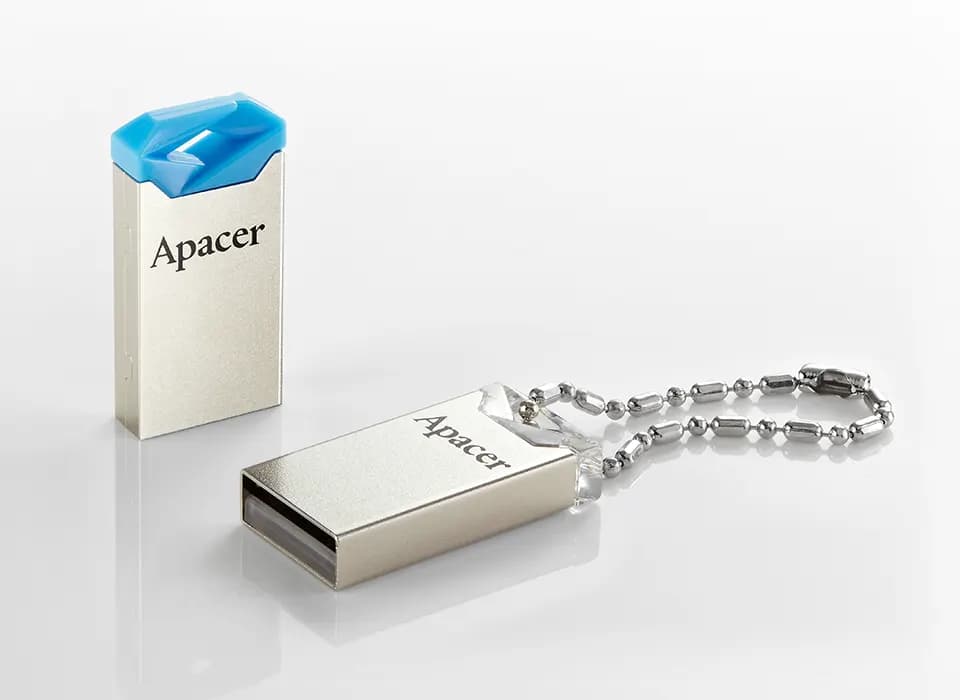 فلش مموری اپیسر Apacer AH111 ظرفیت 64 گیگابایت | USB 2.0 | طراحی فلزی فوق‌العاده کوچک — تصویر ۸