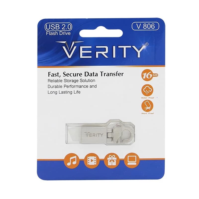 فلش مموری Verity V806 ظرفیت 16 گیگابایت | فلش USB وریتی مدل V806 — تصویر ۲