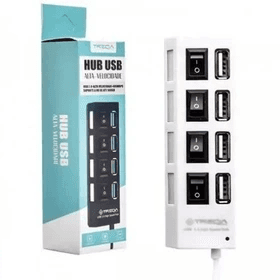 هاب 4 پورت USB 2.0 کلید دار مدل TREQA