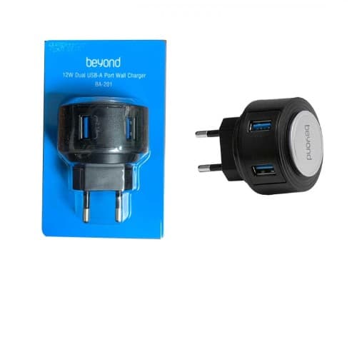 شارژر دیواری بیاند BEYOND BA-201 12W 5V 2.1A