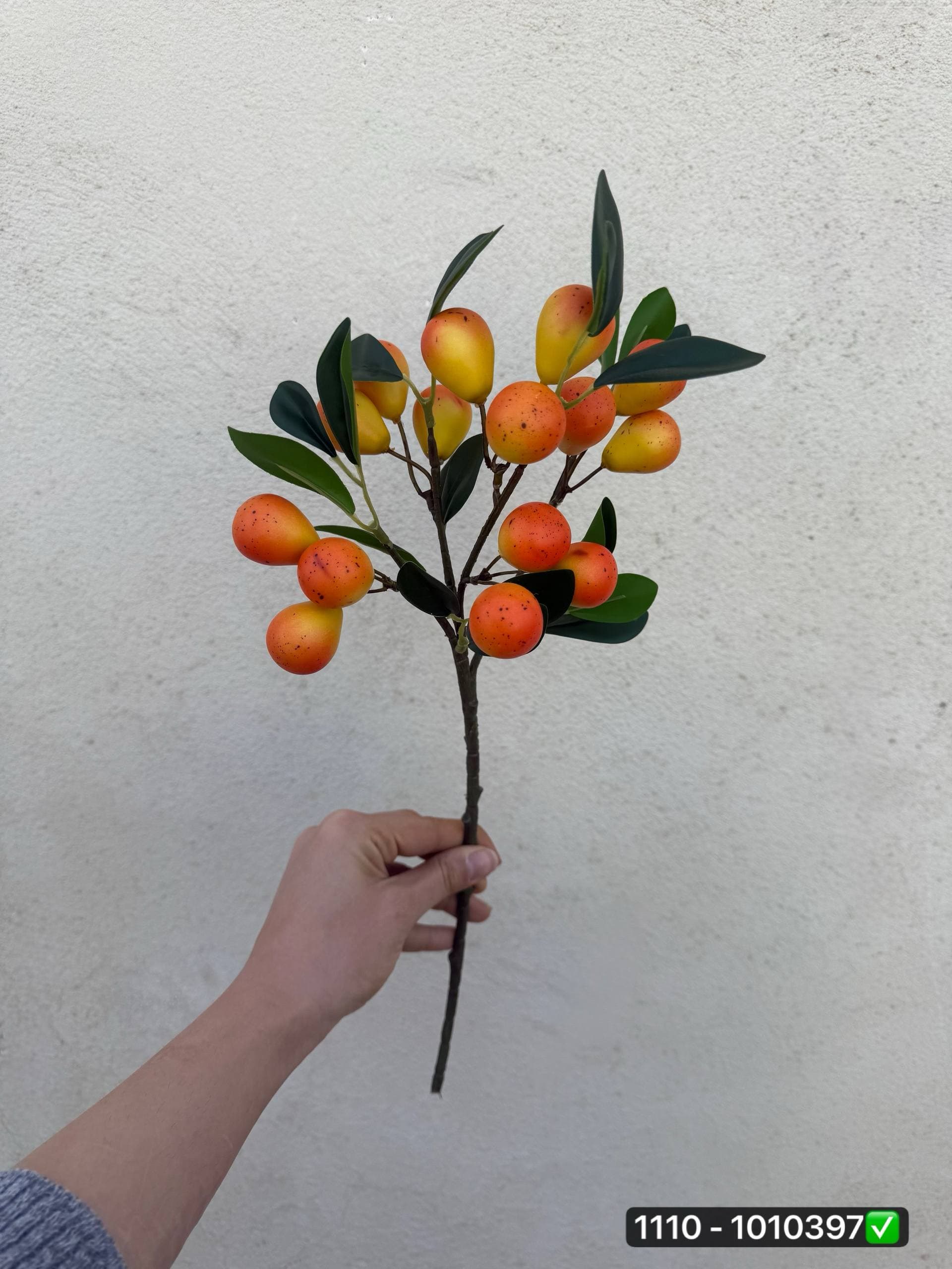 شاخه گلابی برگ لمسی ۴ بازو