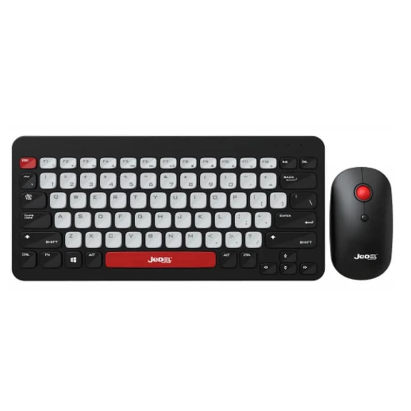 کیبورد و ماوس بی سیم جدل مدل WS681 Mini | ست وایرلس کم‌حجم با اتصال 2.4GHz