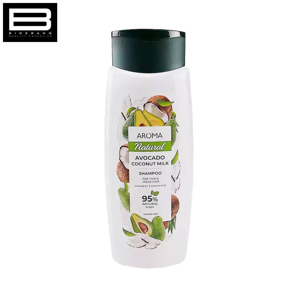 شامپو موی نازک آروما حاوی آووکادو و نارگیل حجم 400ml