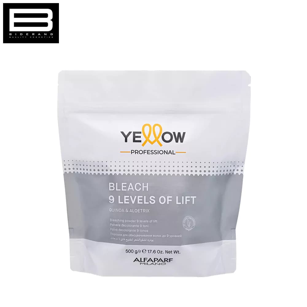 پودر دکلره آلفا پرف مدل yellow 9 وزن 500g