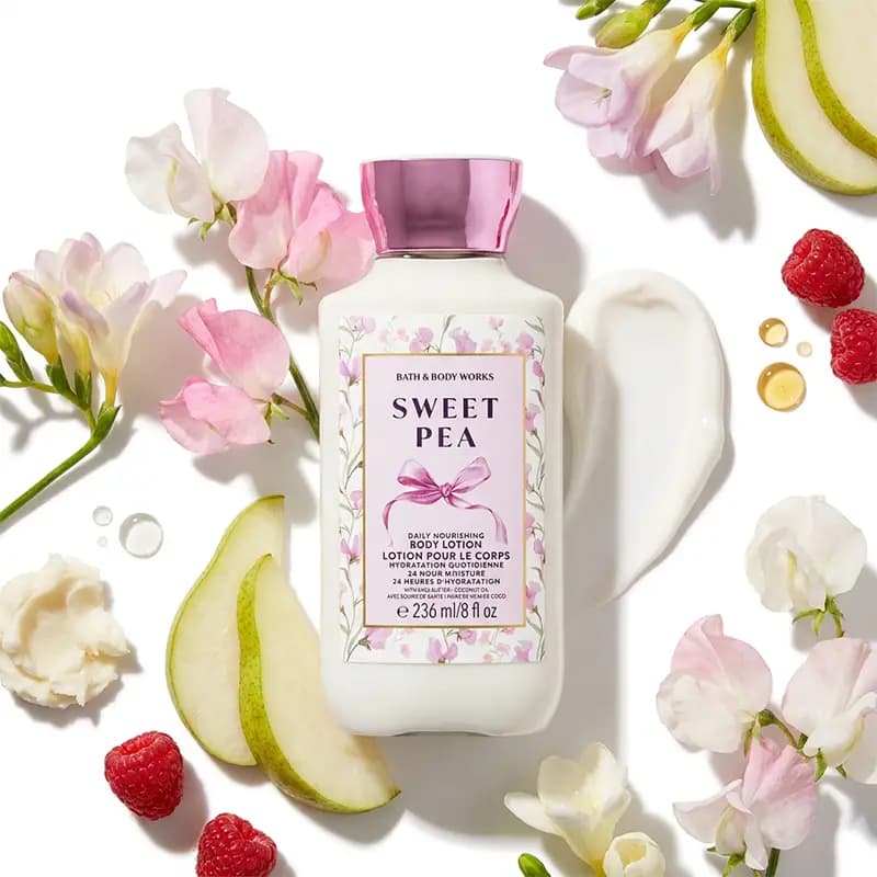 لوسیون بدن sweet pea بث اند بادی Bath and Body — تصویر ۴