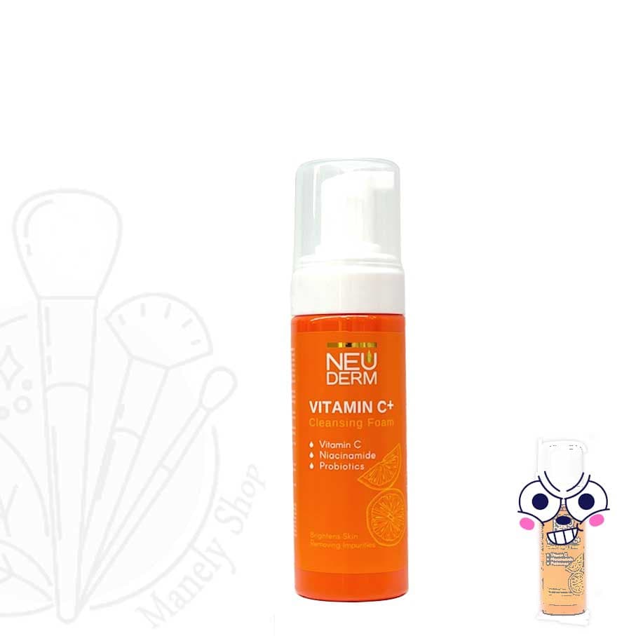 فوم شستشوی ویتامین سی پلاس نئودرم مناسب انواع پوست (ساخت ایران) تاریخ جدید Neuderm Vitamin C Foam