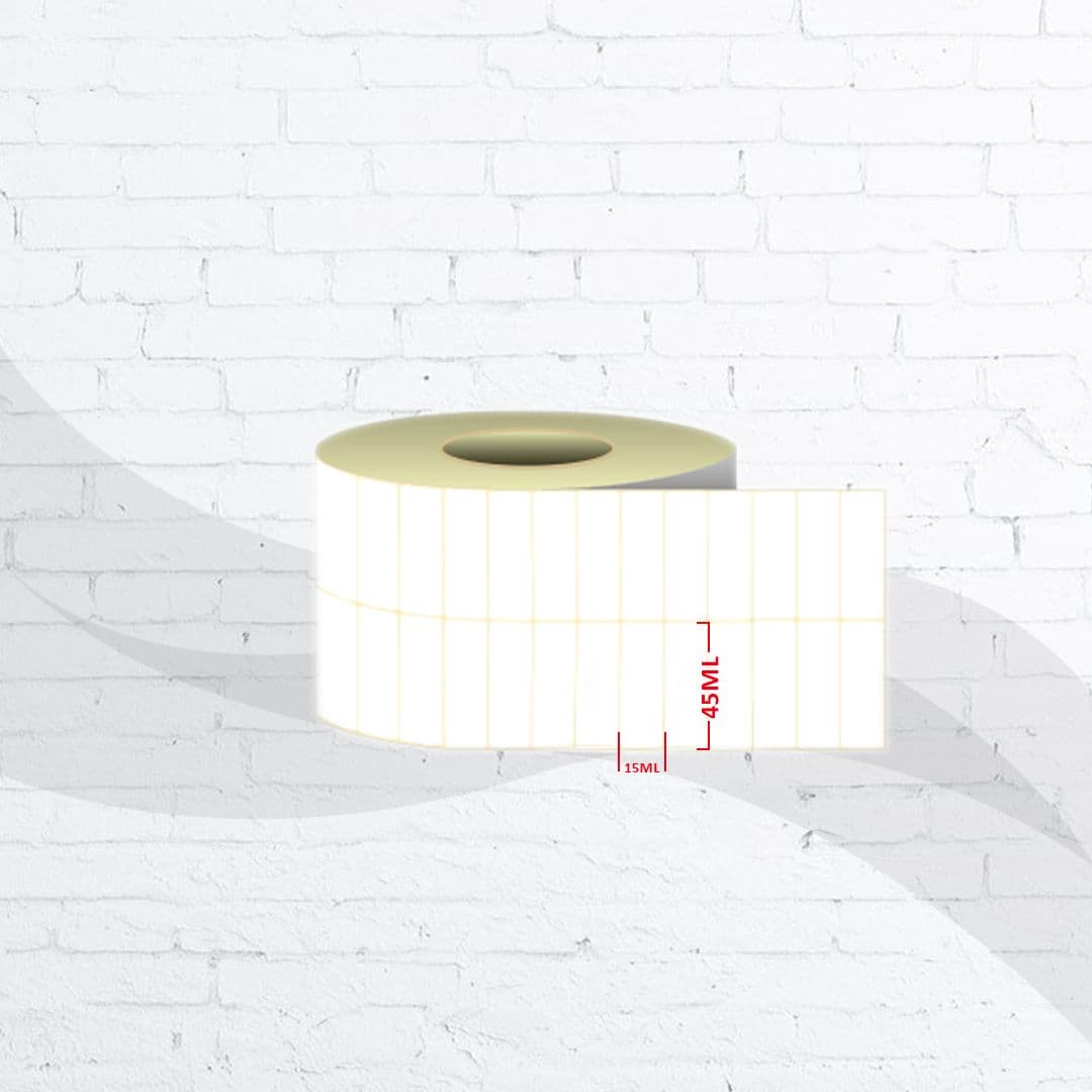 لیبل کاغذی 45*15 دو ردیفه 4000 عددی