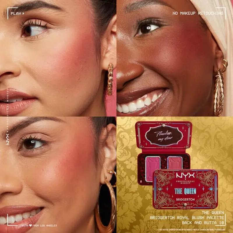 پلت رژگونه رویال بریجرتون نیکس NYX Bridgerton Royal — تصویر ۳