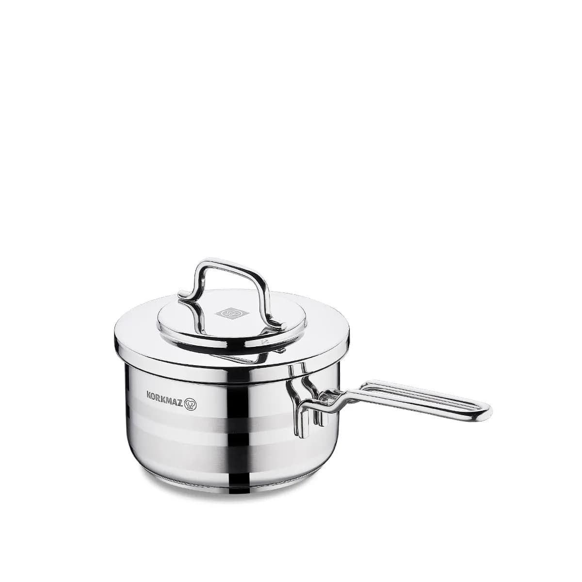 روغن داغ کن درب دار 16*9 سانتی متر 1.8 لیتر استیل براق آسترا 2 کرکماز 2047 — تصویر ۲