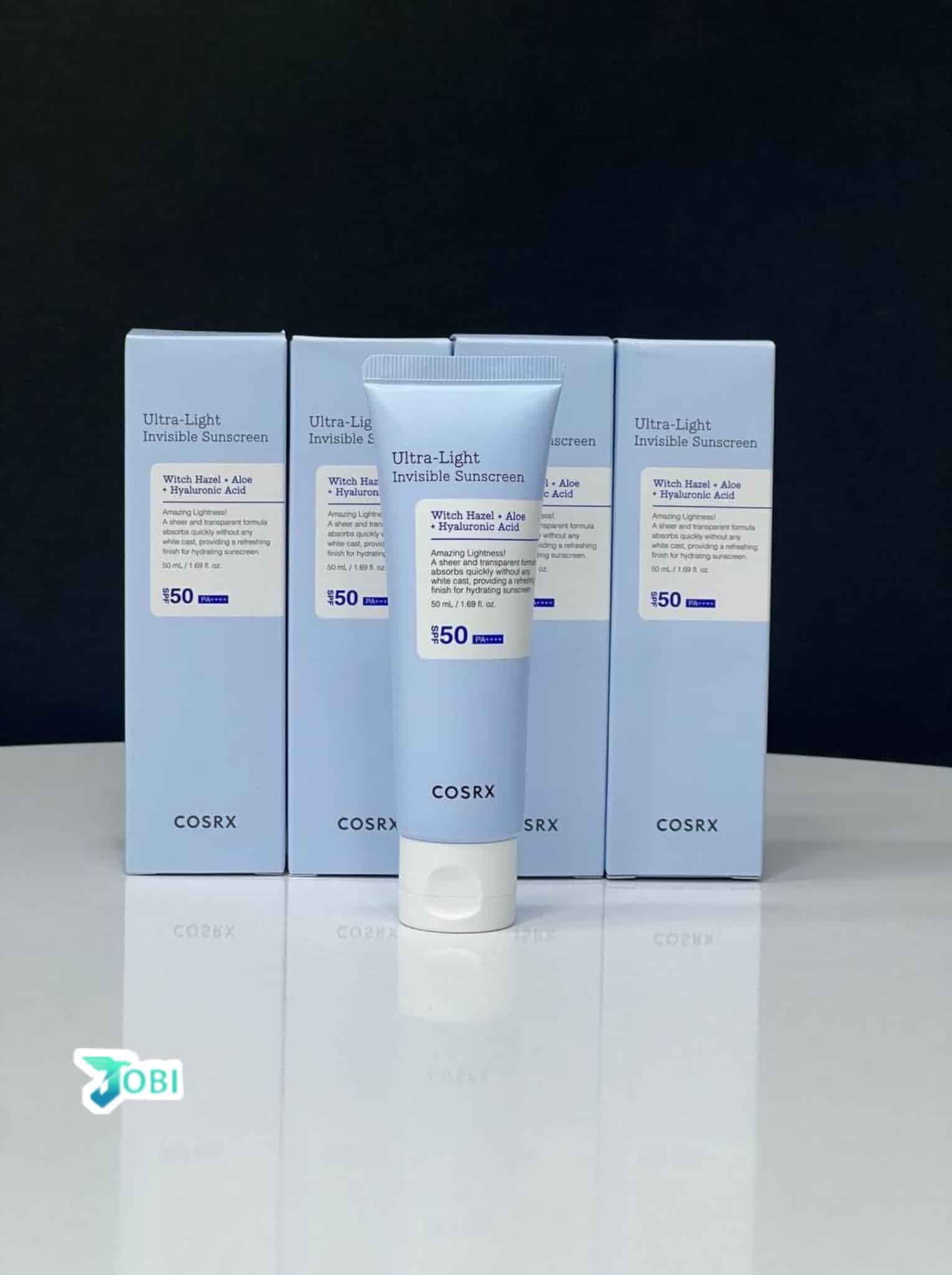 ضدآفتاب آبرسان اولترا لایت بی رنگ هیالورونیک اسید SPF50 کوزارکس (محصول کره جنوبی) تاریخ جدید COSRX Ultra Light invisible Sunscreen — تصویر ۲