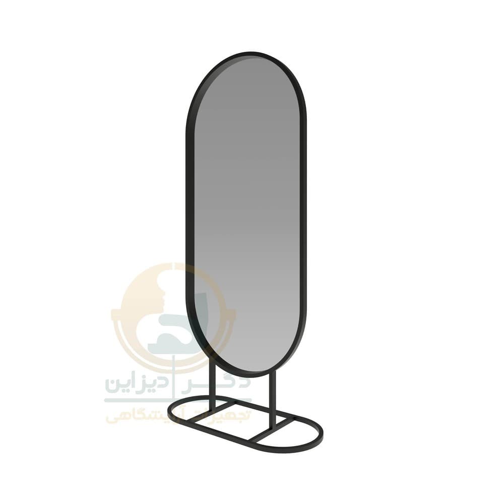 آینه فلزی ایستاده یک فریم یکرو بانچیا پایه پروفیل رایان