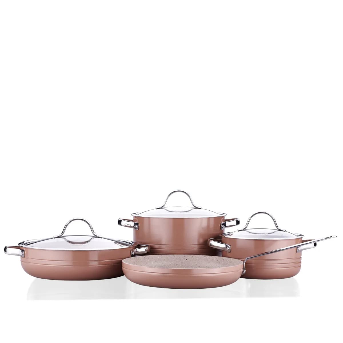 سرویس قابلمه 7 پارچه گرانیت موکایی لینیا کرکماز 2619-6 — تصویر ۴