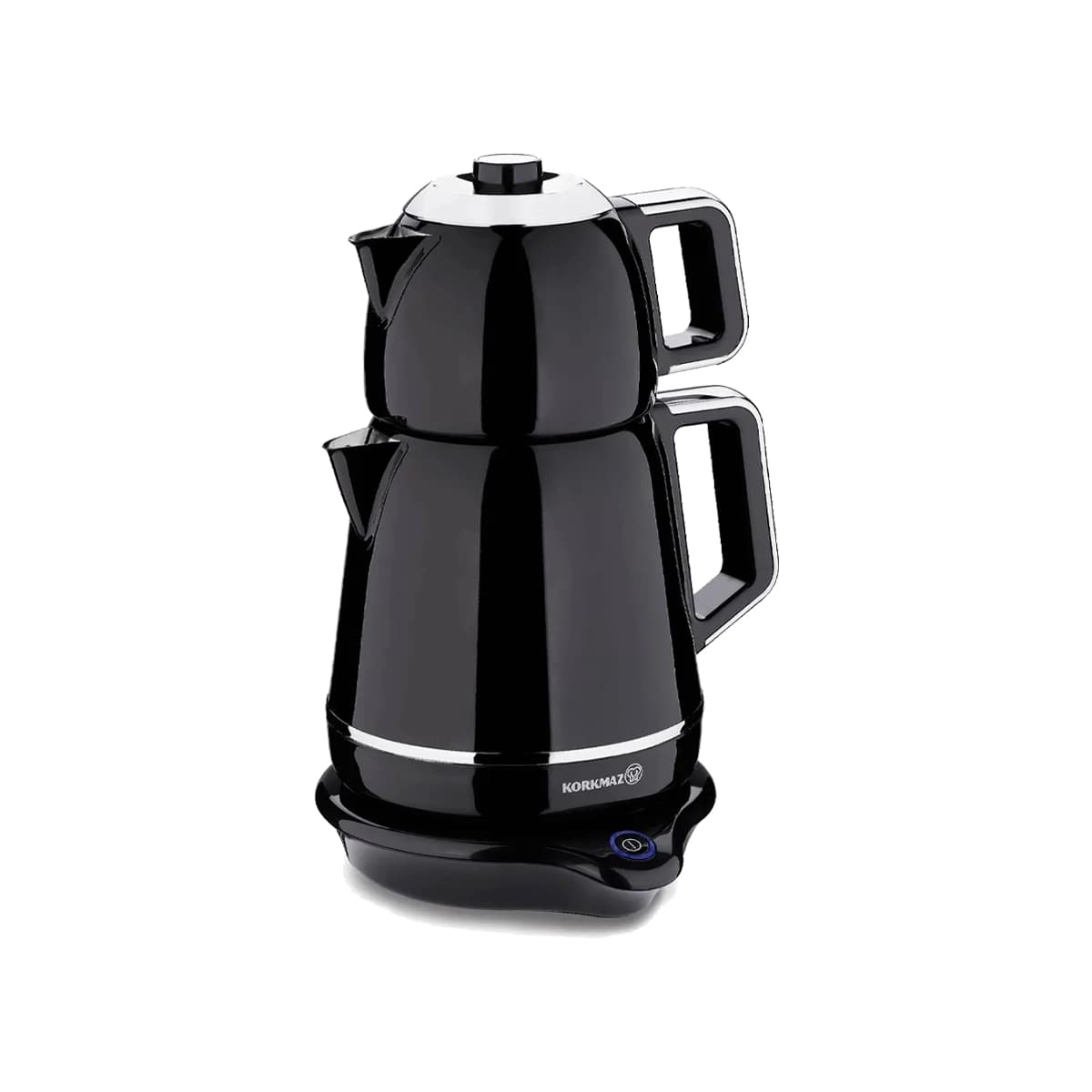 چای ساز اتوماتیک برقی 2000 وات 1.2 + 1.7 لیتر مشکی دمیکس کرکماز 332-04