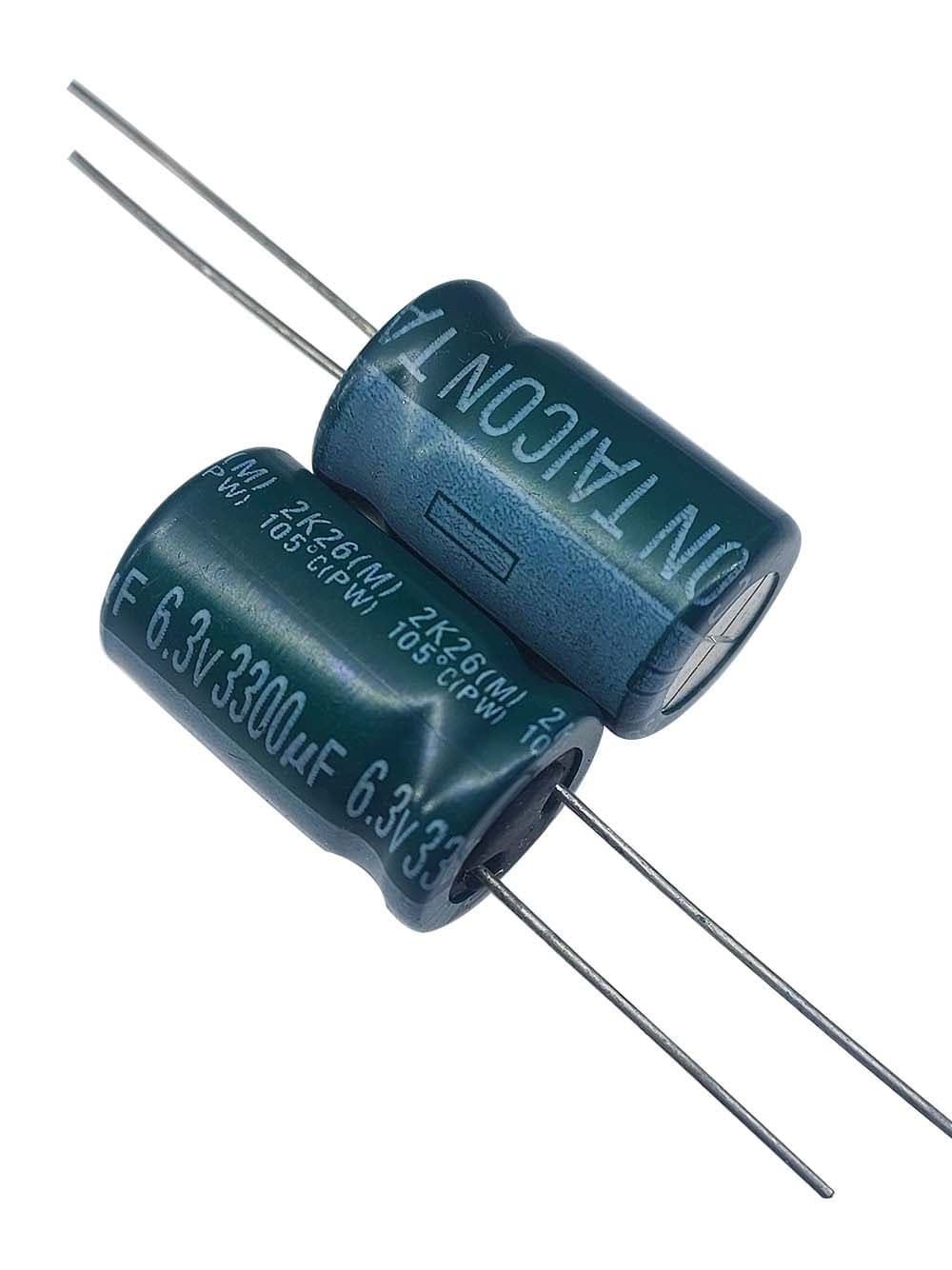 خازن الکترولیتی 3300uF / 6.3V مارک TAICON PZ(PW)