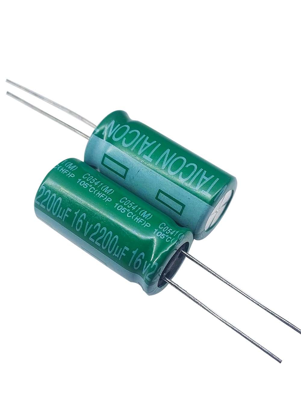 خازن الکترولیتی 2200uF / 16V مارک TAICON P(HF)
