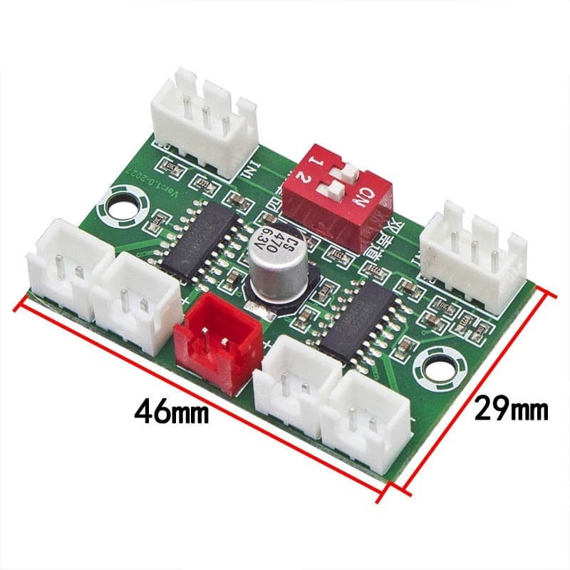 ماژول آمپلی فایر استریو 4x3W کلاس D با تراشه PAM8406 — تصویر ۴