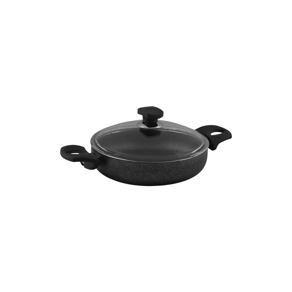 قابلمه کوتاه نچسب 20*5.5 سانتی متر 1.2 لیتر مشکی یورک ریوالد 6504120-0111