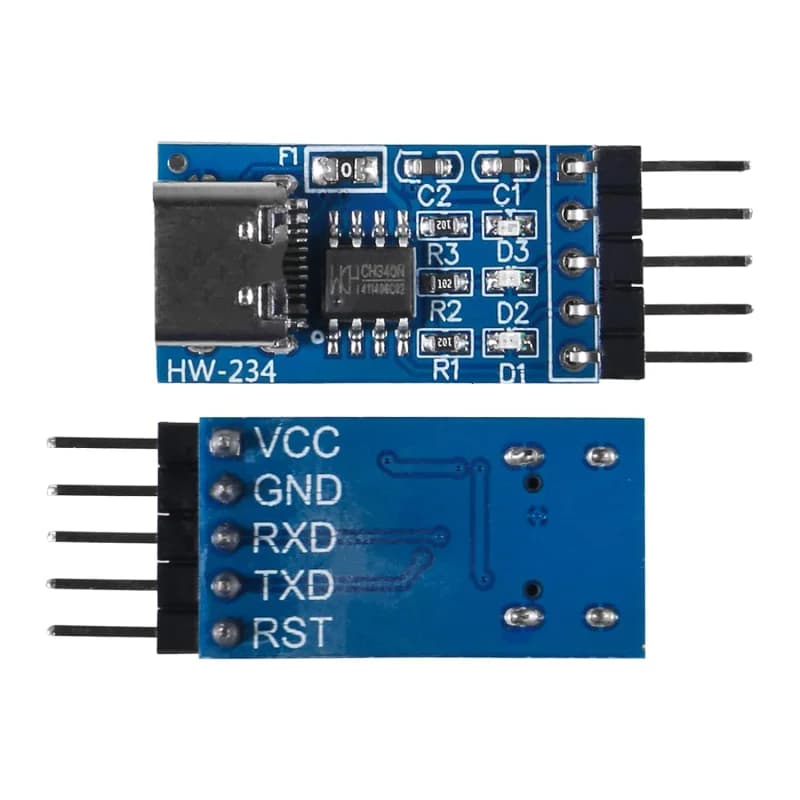 ماژول مبدل USB Type-C به TTL با تراشه CH340N — تصویر ۱۰