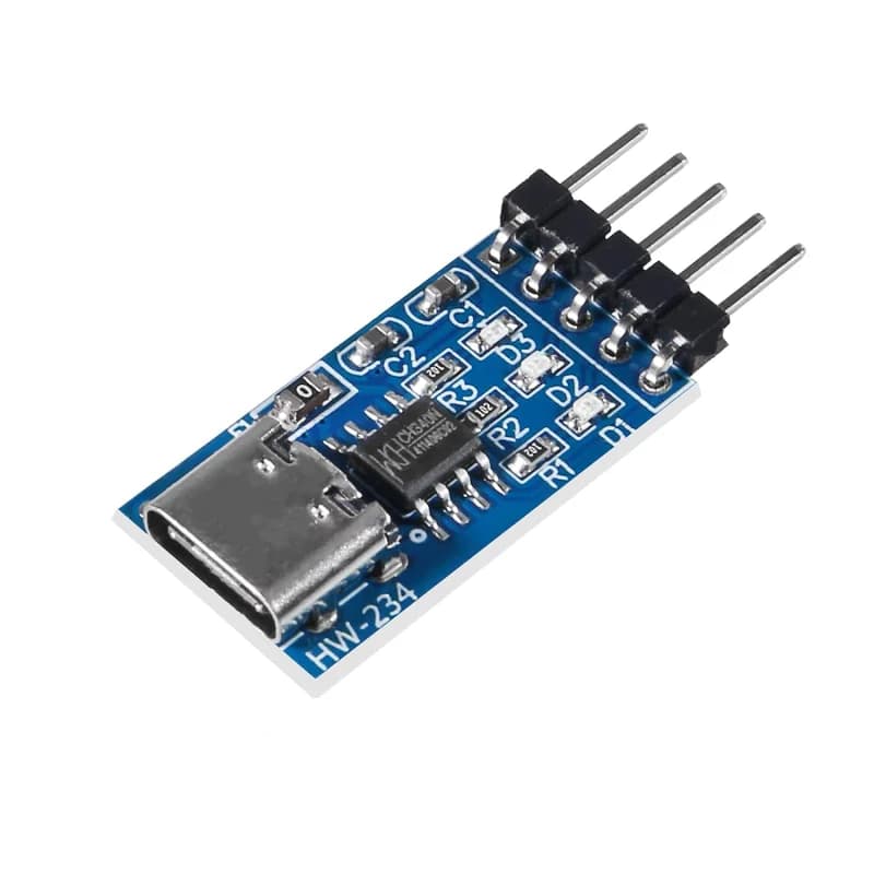 ماژول مبدل USB Type-C به TTL با تراشه CH340N — تصویر ۹
