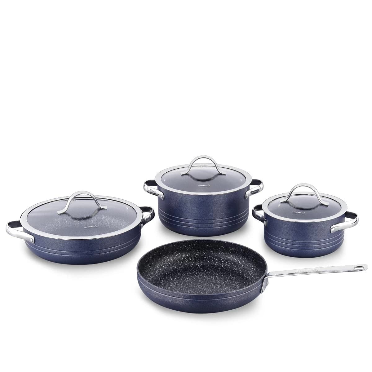 سرویس قابلمه 7 پارچه گرانیت آبی لینیا کرکماز 2619-1 — تصویر ۲