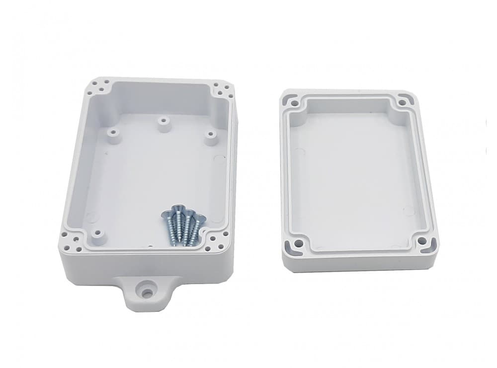 جعبه برد پلاستیکی سفید پیچخور مدل BWP سایز 85x60x32 میلیمتر – محفظه استاندارد پروژه الکترونیکی — تصویر ۳