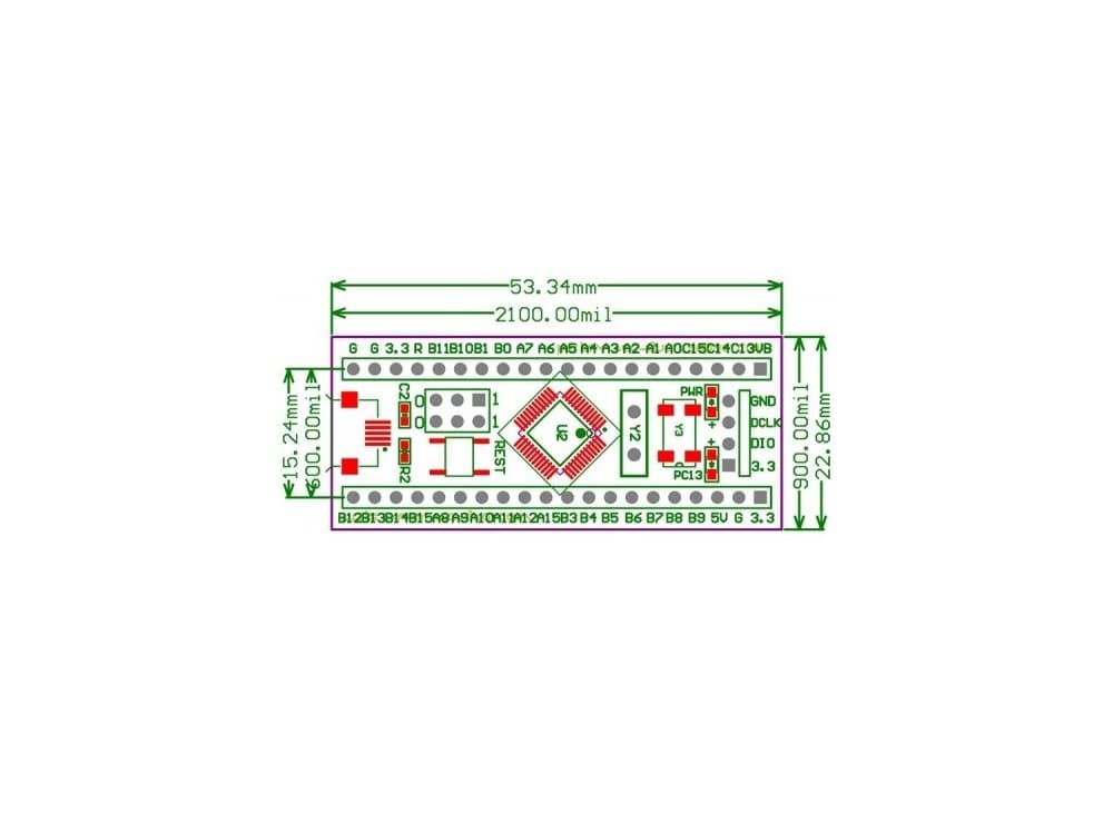 مینی هدر برد STM32F103C6T6 — تصویر ۶