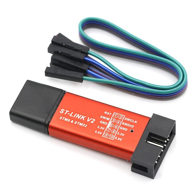 پروگرامر کوچک ST-Link V2 ویژه میکروهای STM8 و STM32 — تصویر ۹