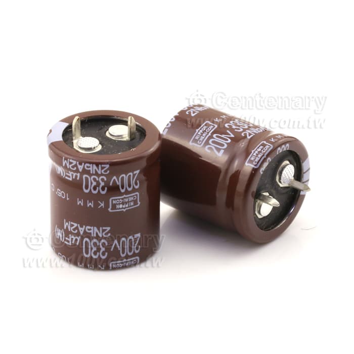 خازن الکترولیتی 330UF 200V برند CHA (رفرششده) — تصویر ۳