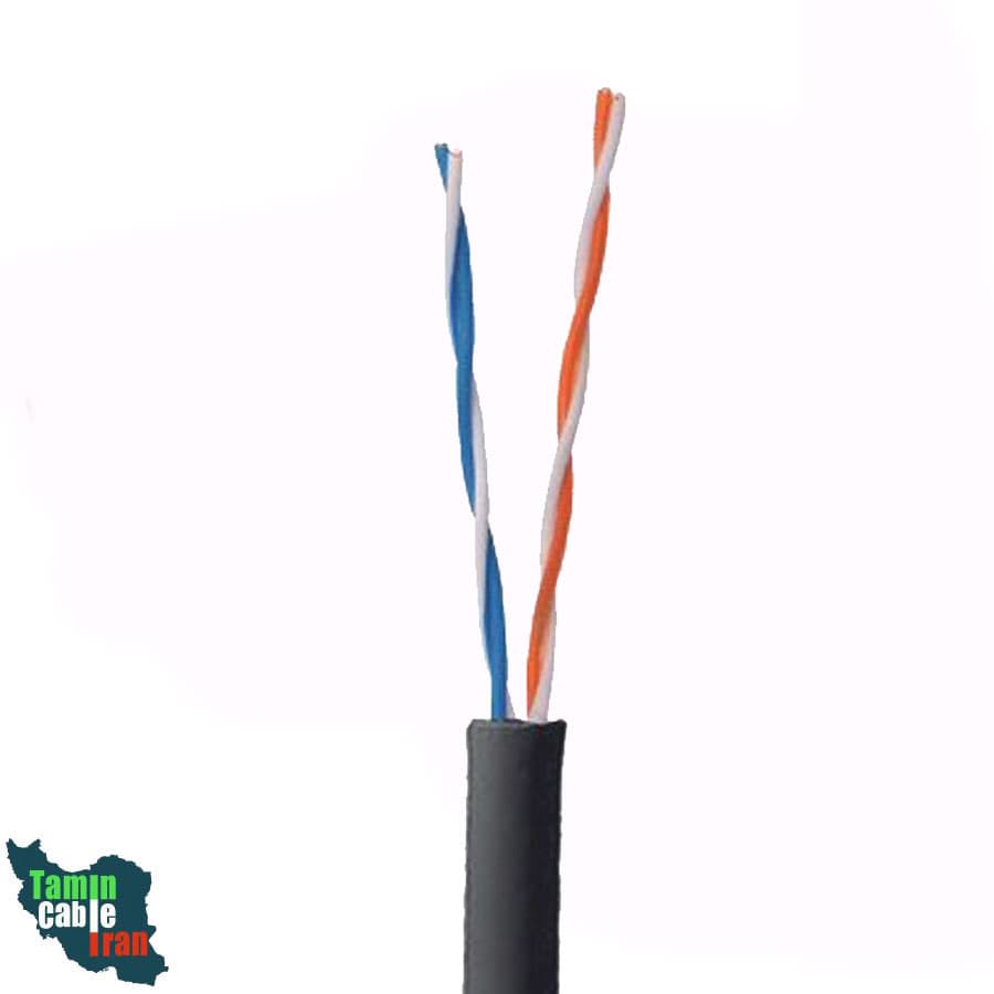 سیم تلفن فویلدار 2 زوجی تمام مس