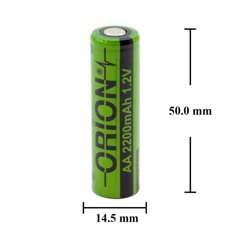 باتری قلمی قابل شارژ 2200mAh سرتخت مارک ORION — تصویر ۵