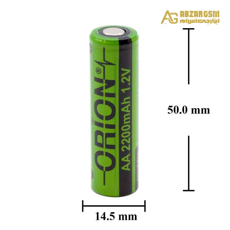 باتری قلمی قابل شارژ 2200mAh سرتخت مارک ORION — تصویر ۱۰