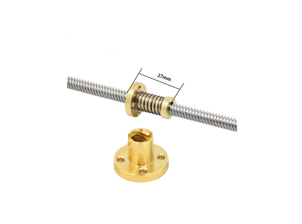 مهره لید اسکرو فنردار 8 میلیمتری – T8 Lead Screw Nut — تصویر ۵