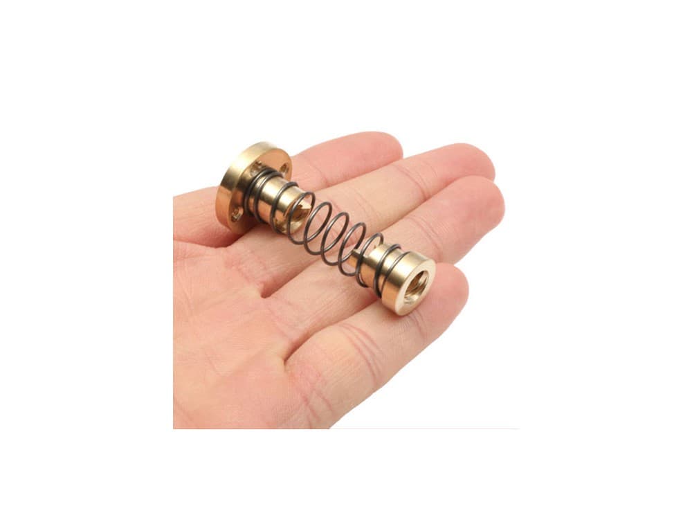 مهره لید اسکرو فنردار 8 میلیمتری – T8 Lead Screw Nut — تصویر ۳