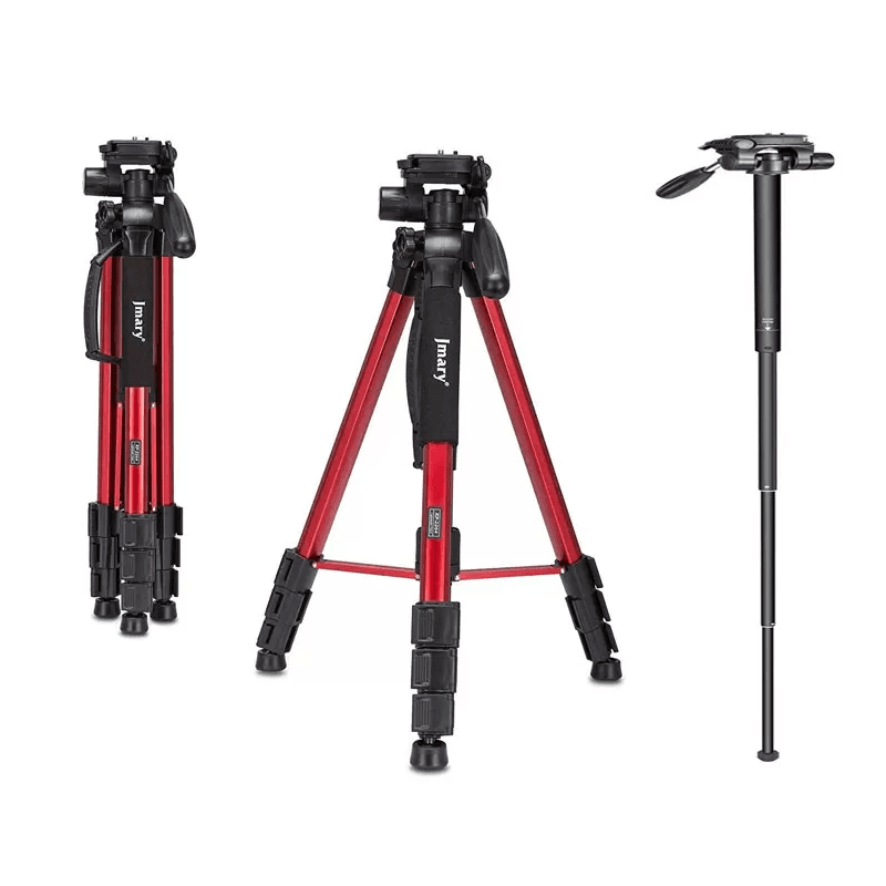 سه پایه دوربین جیماری (Jmary KP-2254 Camera Tripod (Red — تصویر ۳