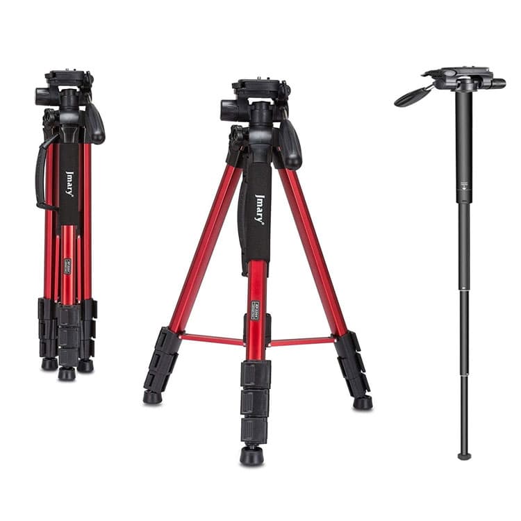 سه پایه دوربین جیماری (Jmary KP-2254 Camera Tripod (Red — تصویر ۵