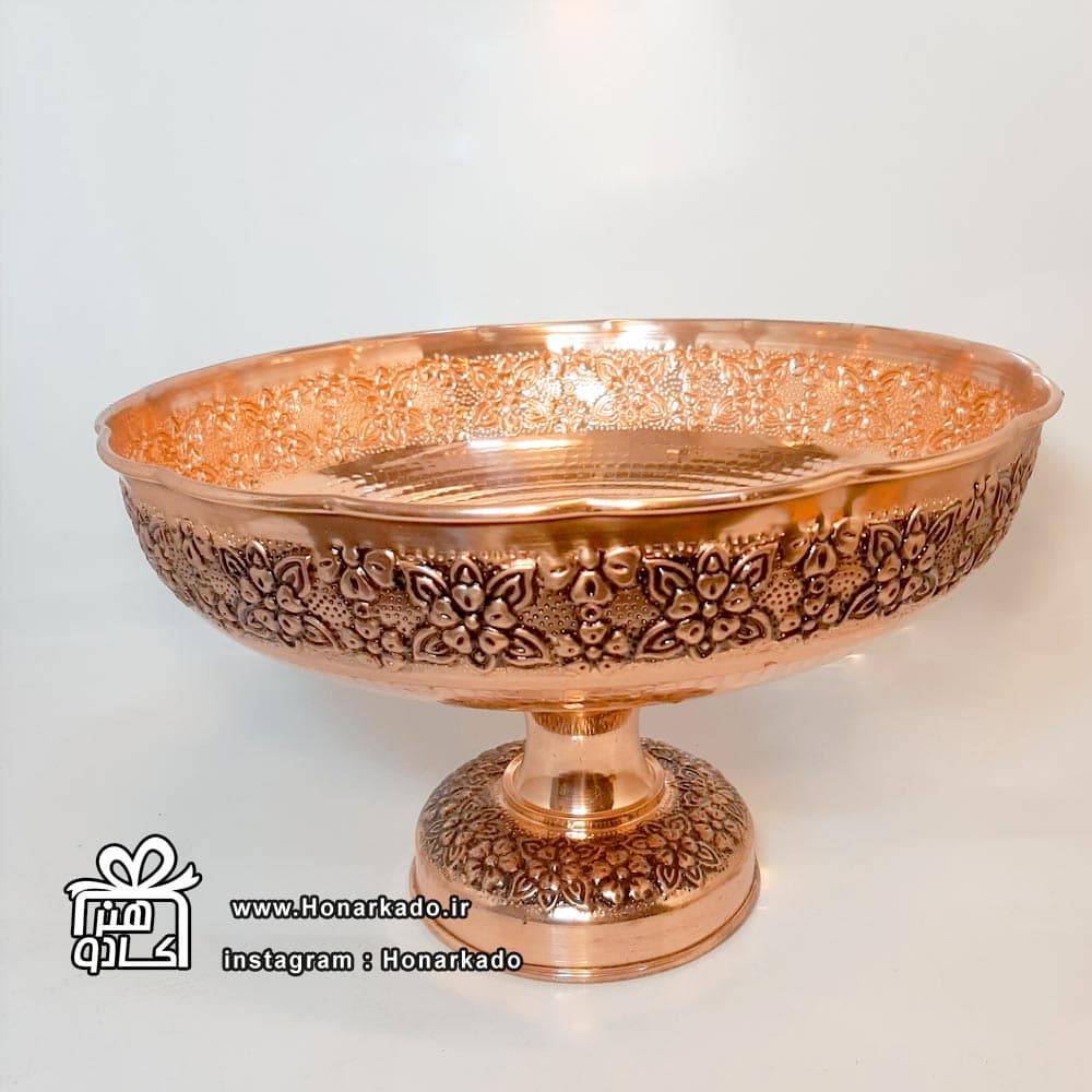 کاسه پایه دار گلبرگ 28سانت