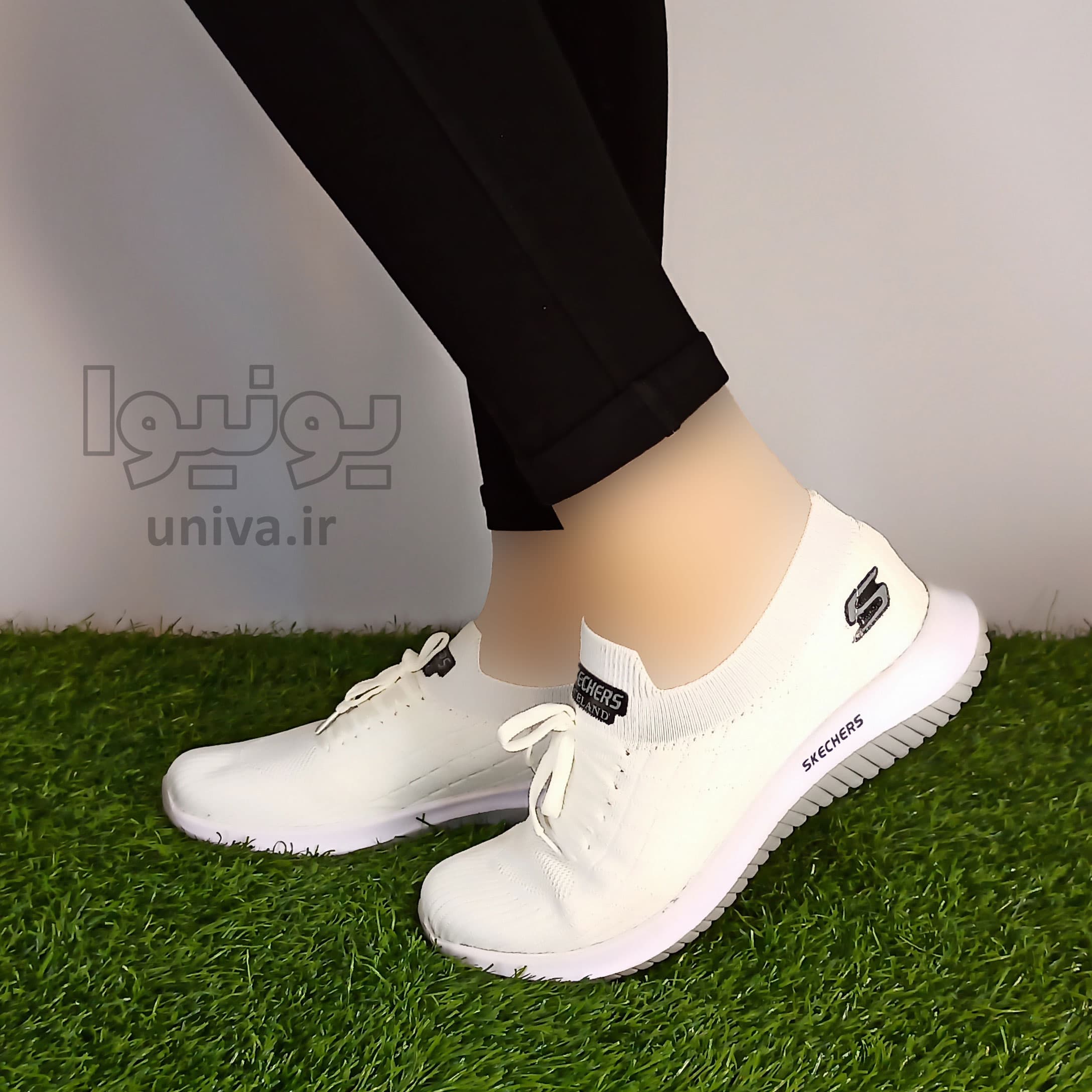 کفش راحتی مدل اسکچرز سفید سایز 37 تا 39 — تصویر ۹