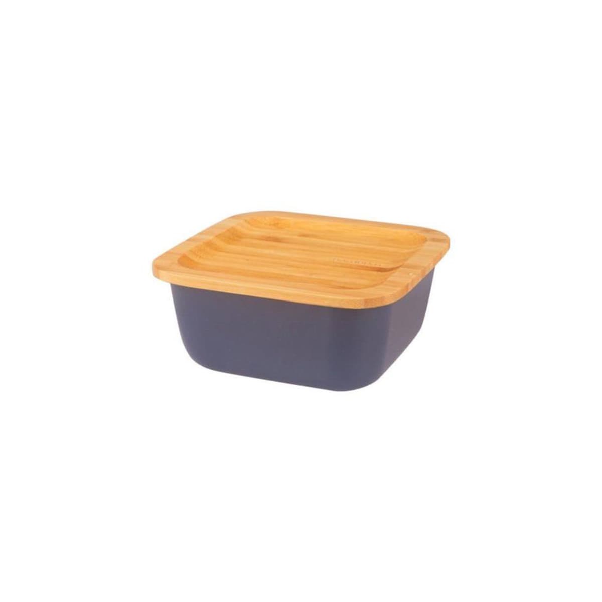 ظرف نگهدارنده غذا گرانیت 10 سانتی متر 300 میلی لیتر طوسی اسلالوم بامبوم B3771