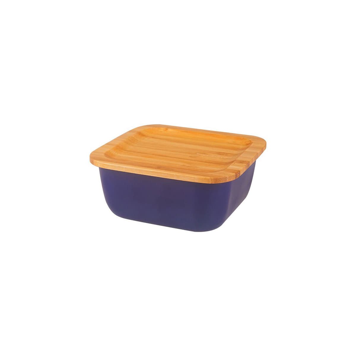 ظرف نگهدارنده غذا گرانیت 10 سانتی متر 300 میلی لیتر آبی اسلالوم بامبوم B3770