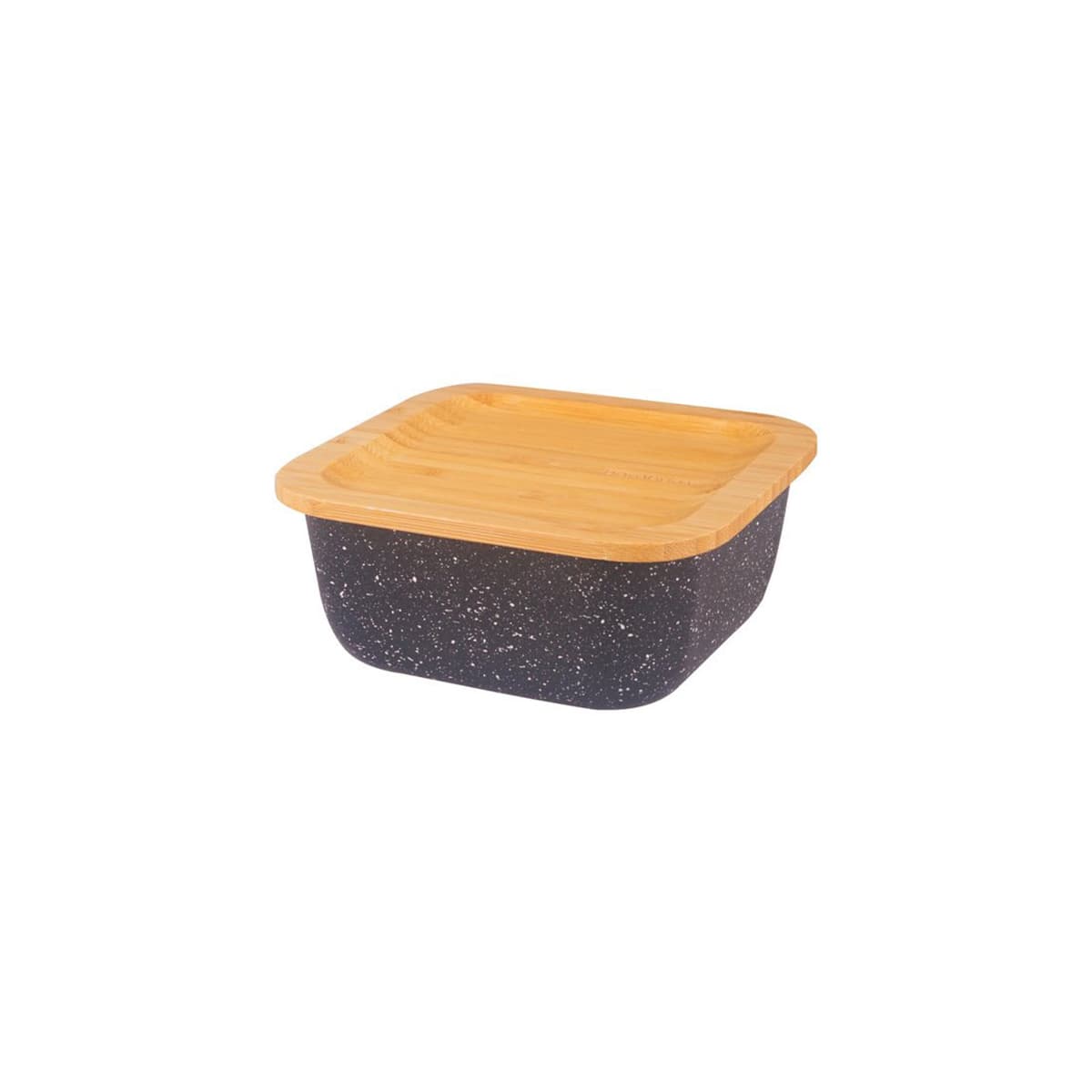 ظرف نگهدارنده غذا گرانیت 10 سانتی متر 300 میلی لیتر مشکی اسلالوم بامبوم B3767