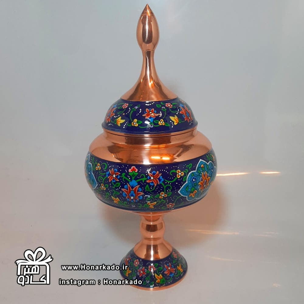 شکلاتخوری پایه دار مس پرداز 24سانت