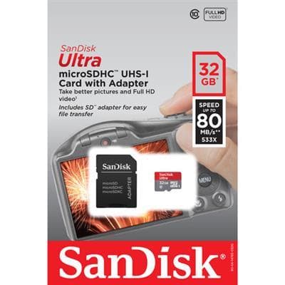 کارت حافظه‌ microSDHC سن دیسک مدل A1 کلاس 10 استاندارد UHS-I سرعت 98MBps ظرفیت 32 گیگابایت