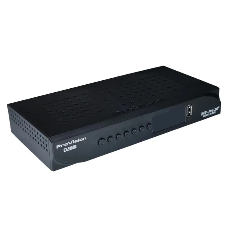 گیرنده دیجیتال پروویژن ProVision PRO20‑PLUS + آنتن رومیزی + دانگل Wi‑Fi — تصویر ۲
